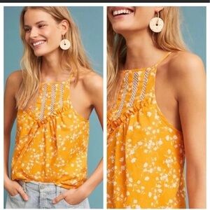 Set of 2 Maeve by Anthropologie Woven Tanks